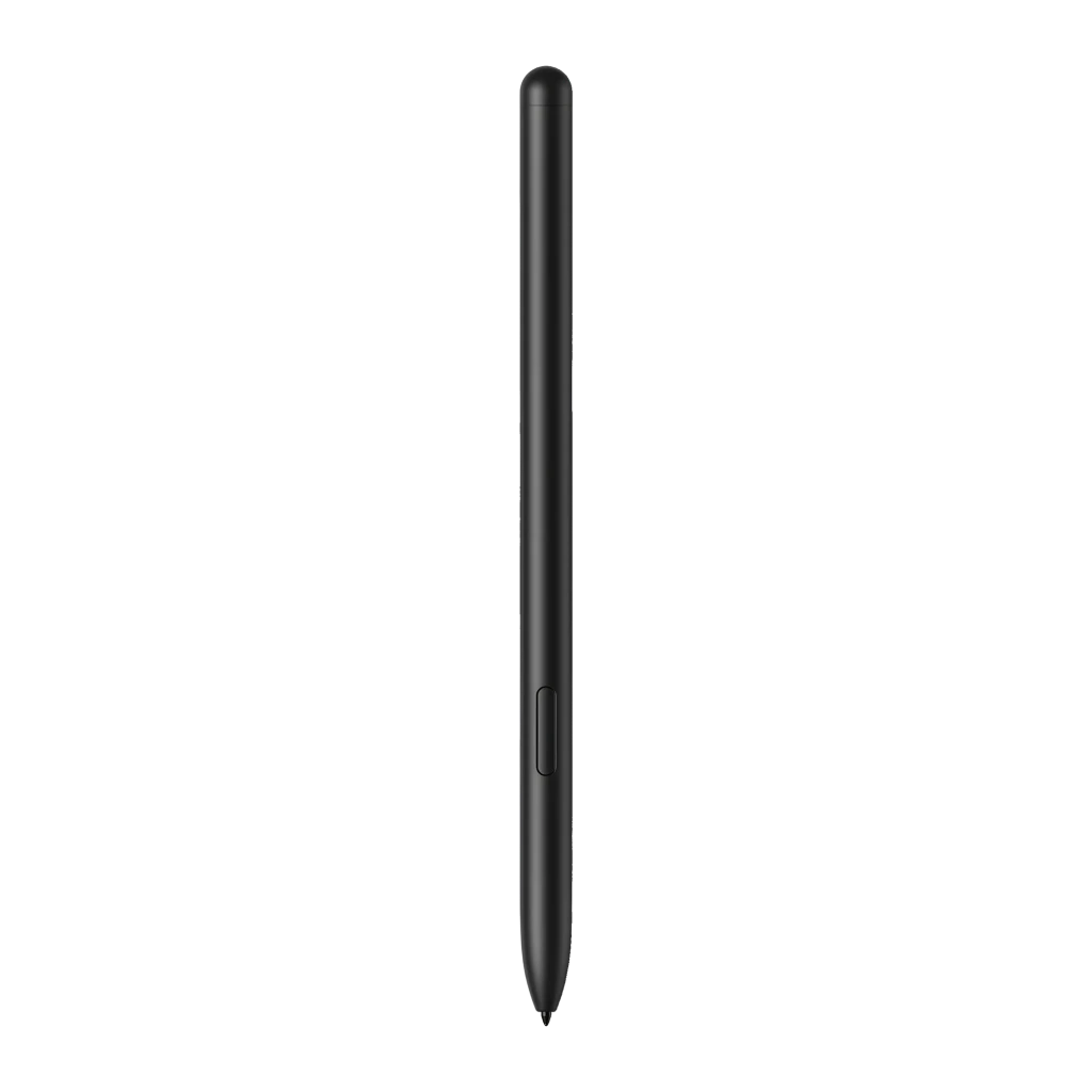 Samsung Galaxy Book5 360 512GB Gris, accesorio: S Pen negro incluido, vista frontal completa con botón lateral visible