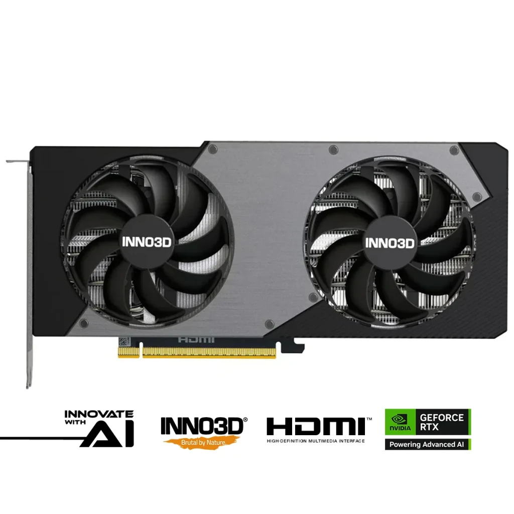 Inno3D Tarjeta Gráfica GeForce RTX 5070 Twin X2 OC 12 GB GDDR7 - detalhe 2