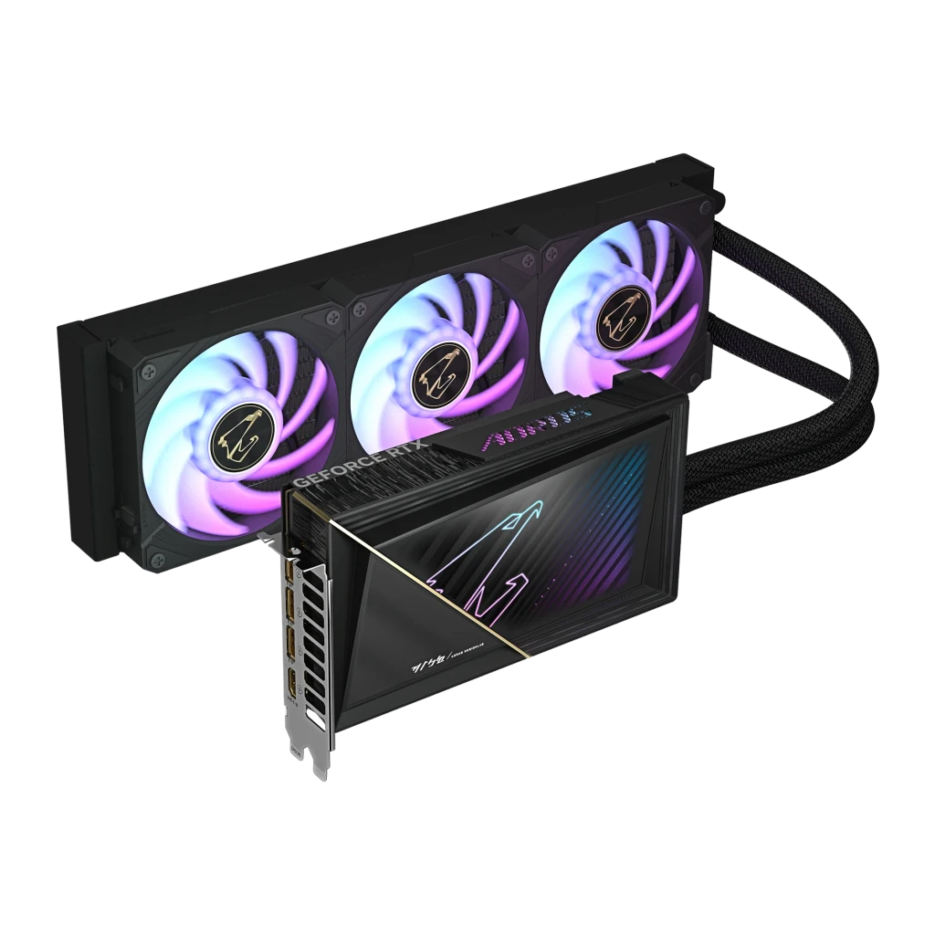 Gigabyte Tarjeta Gráfica Aorus GeForce RTX 5080 Xtreme Waterforce 16 GB GDDR7 negro - procesador gráfico = GeForce RTX 5080 |