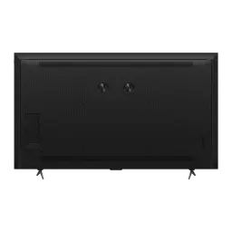 TCL 85P8L 85 polegadas 4K Mini LED Google TV preto, vista traseira: painel posterior com textura de grade, pontos VESA e pés
