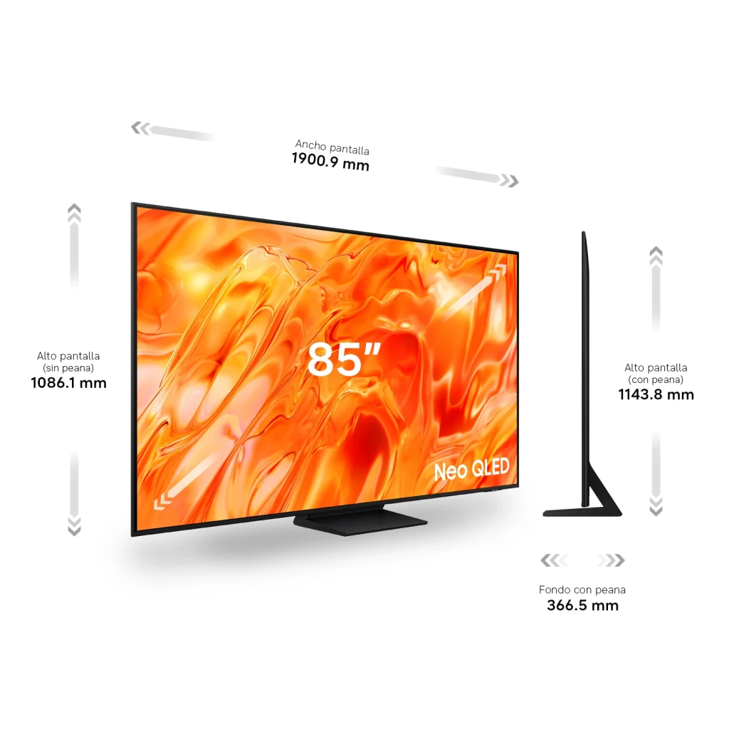 Samsung Televisor TQ85QN73H 85 pulgadas Neo QLED 4K Smart TV noir - vue principale - Ítem8