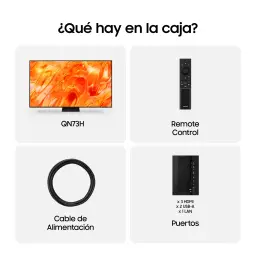 Samsung Televisor TQ85QN73H 85 pulgadas Neo QLED 4K Smart TV preto - detalhe 7