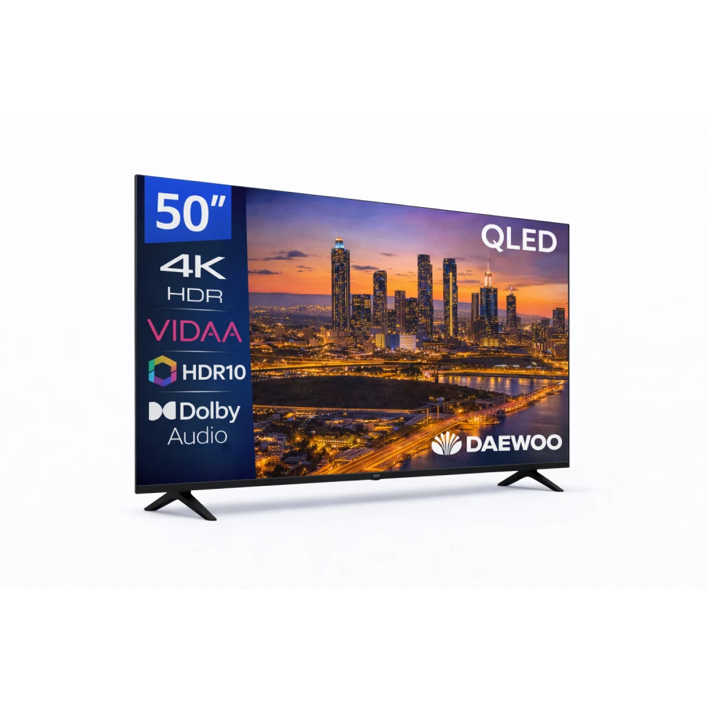 Daewoo Televisor 50VB56QV 50 pulgadas 4K Ultra HD QLED Smart TV Negro - vista principal