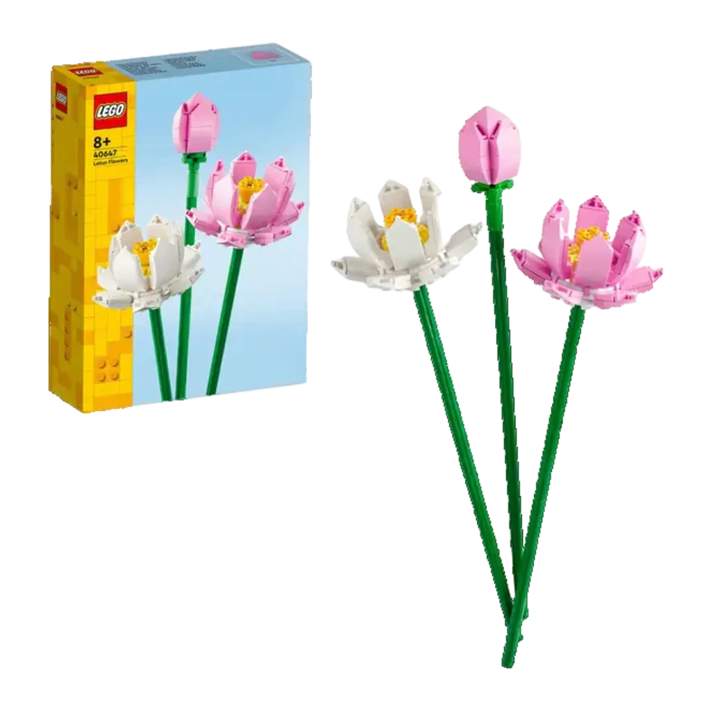 LEGO Botanical Collection Flores de Loto 40647 rosa y blanco - vista principal - Ítem3