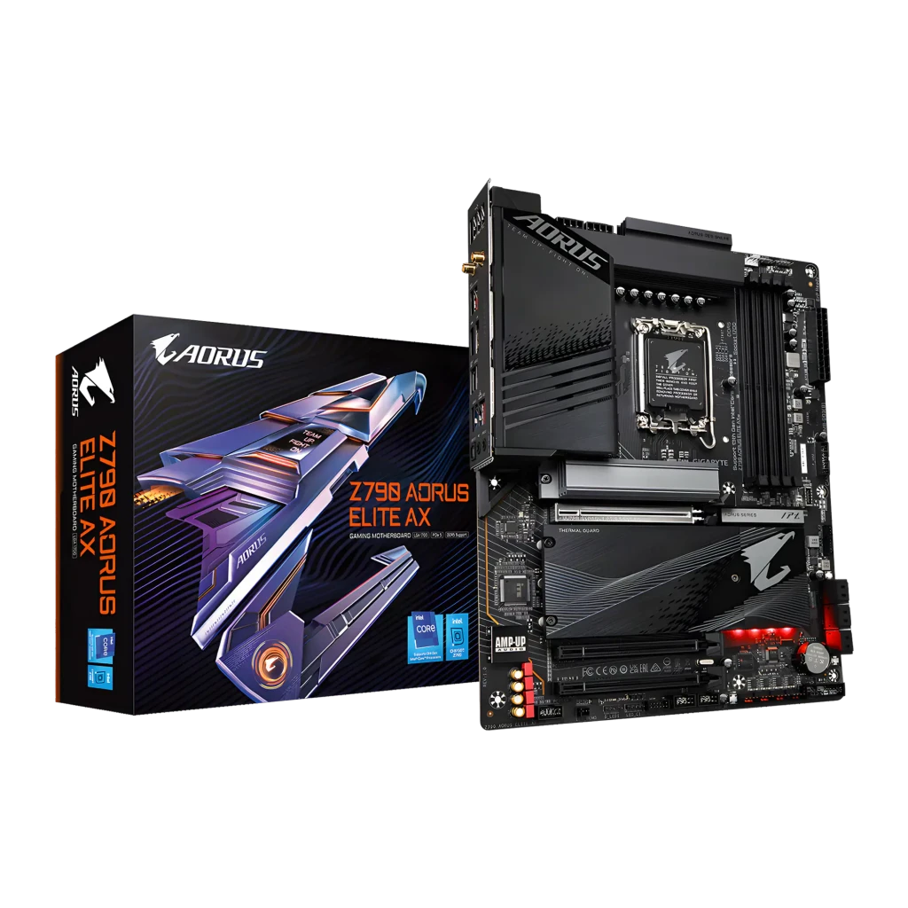 Gigabyte Placa base Z790 AORUS ELITE AX noir - vue principale