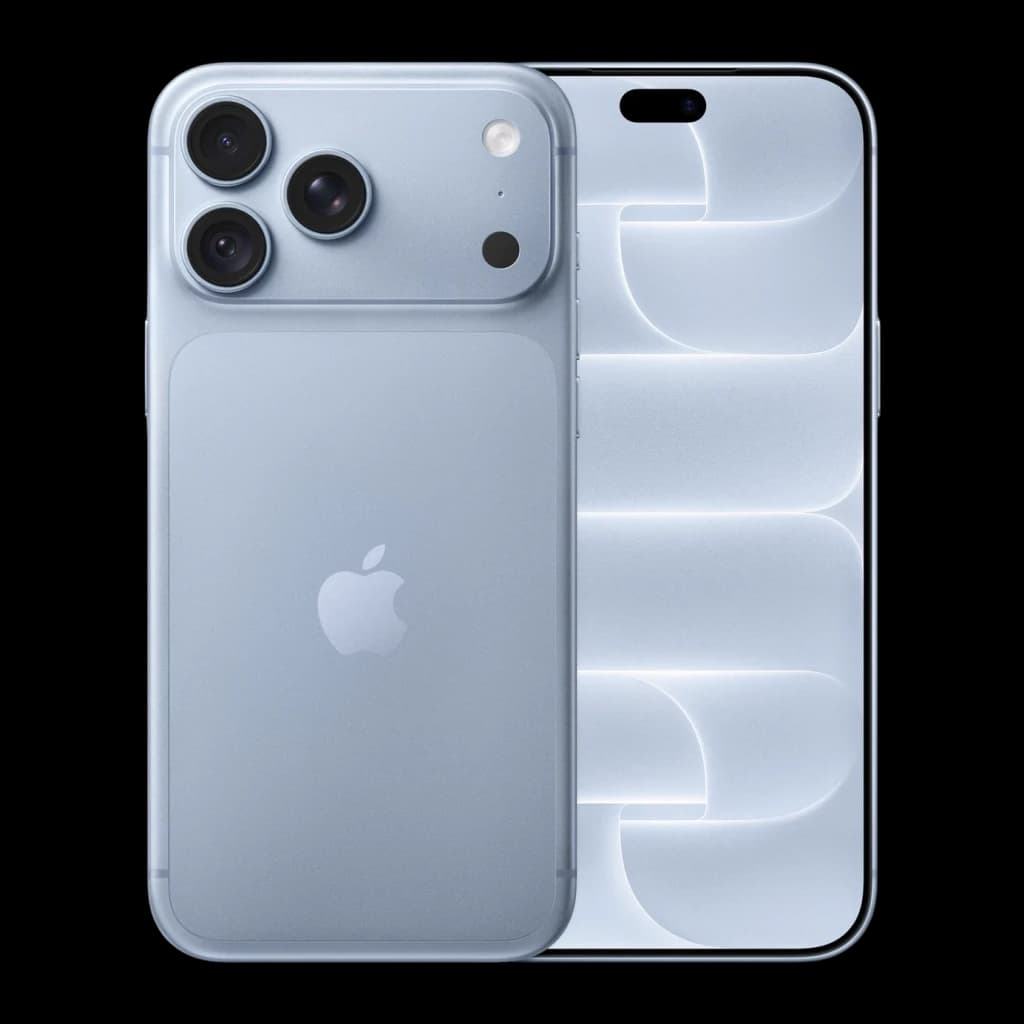 iPhone 18 Pro Max 256 GB Azul Glacial com acabamento fosco, módulo triplo de câmeras salientes ecrã OLED Super Retina XDR 6,9 pol com ilhas duplas
