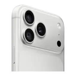Módulo de cámara del iPhone 18 Pro Max Plata: triple lente grande, flash, sensor adicional y acabado metálico satinado con bordes curvos. 256GB, 16 núcleos.