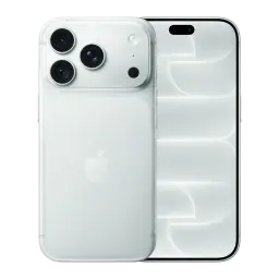 iPhone 18 Pro 256 Go Argent avec double écran bord à bord, dos argent mat, module triple caméra pro et téléobjectif Fusion 48 Mpx