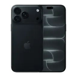 iPhone 18 Pro 1To Black élégant, dos en verre noir mat, triple capteur pro, écran OLED 6,3 pouces 120Hz bord à bord avec poinçon double en haut