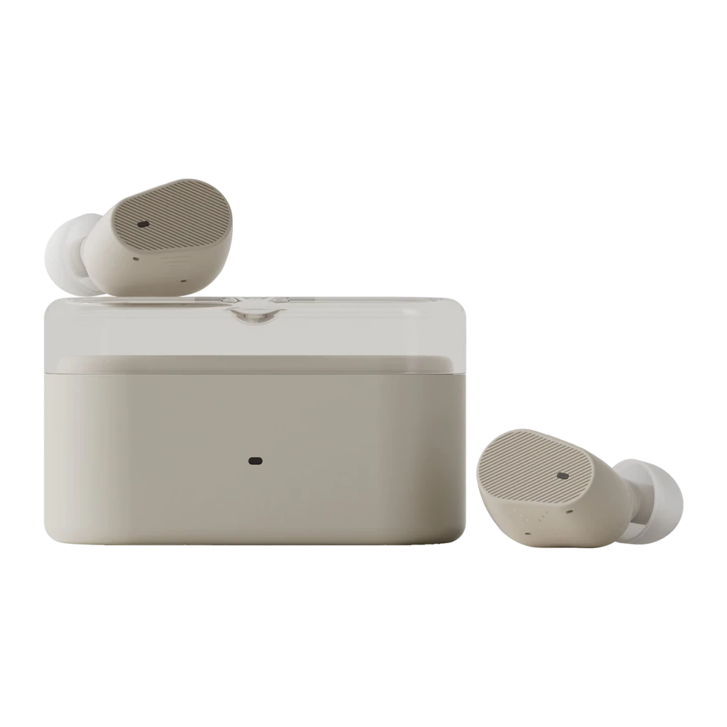 Auscultadores Moondrop Pudding RT-Adaptive ANC TWS intra-auriculares com Bluetooth 6.0, cinzento