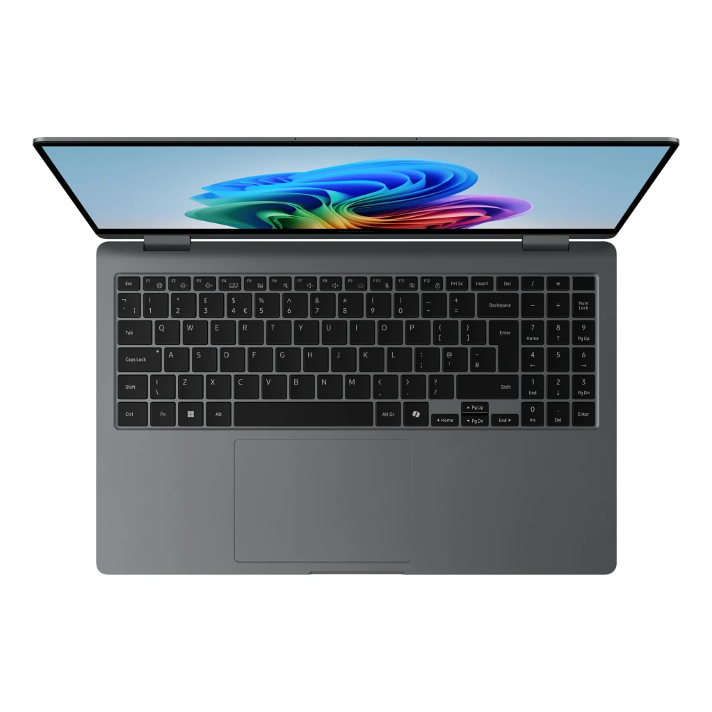 Samsung Portátil 2 en 1 Galaxy Book5 360 Intel Core Ultra 7 256V 16+512 GB 15.6 pulgadas Full HD Gris - procesador = Intel
