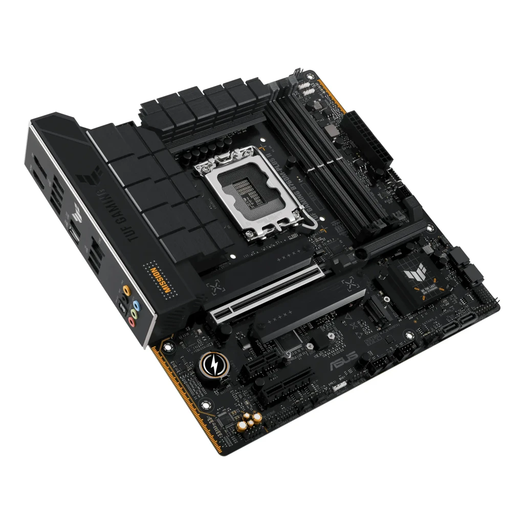ASUS TUF GAMING B760M-PLUS WIFI II negro y dorado - factor de forma = micro ATX (244 x 244 mm) | encaja en cajas micro ATX