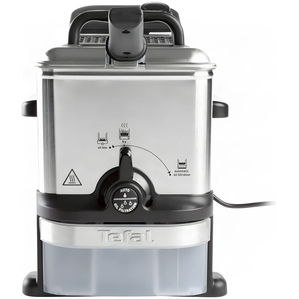 Tefal Freidora Oleoclean Compact FR7016 acero inoxidable; preto - detalhe