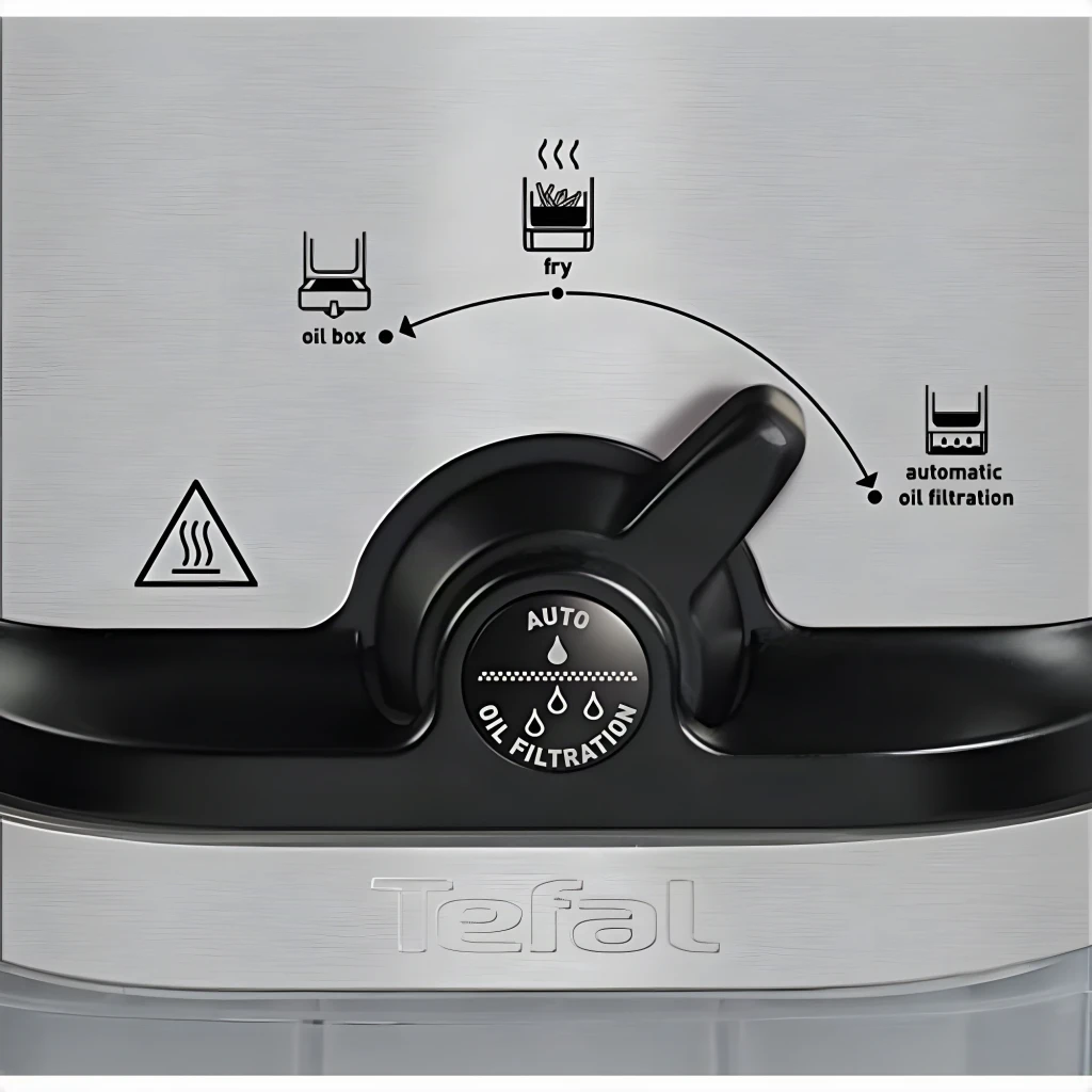 Tefal Freidora Oleoclean Compact FR7016 acero inoxidable; preto - detalhe 4