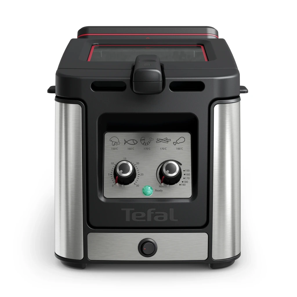 Tefal Freidora Clear Duo FR600D acero inoxidable/negro - vista principal