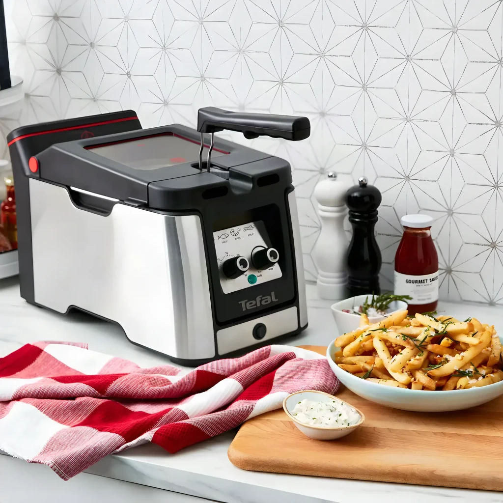 Tefal Freidora Clear Duo FR600D acero inoxidable/negro - filtro de carbono extraíble y filtro anti-olores = Sí | retiene los