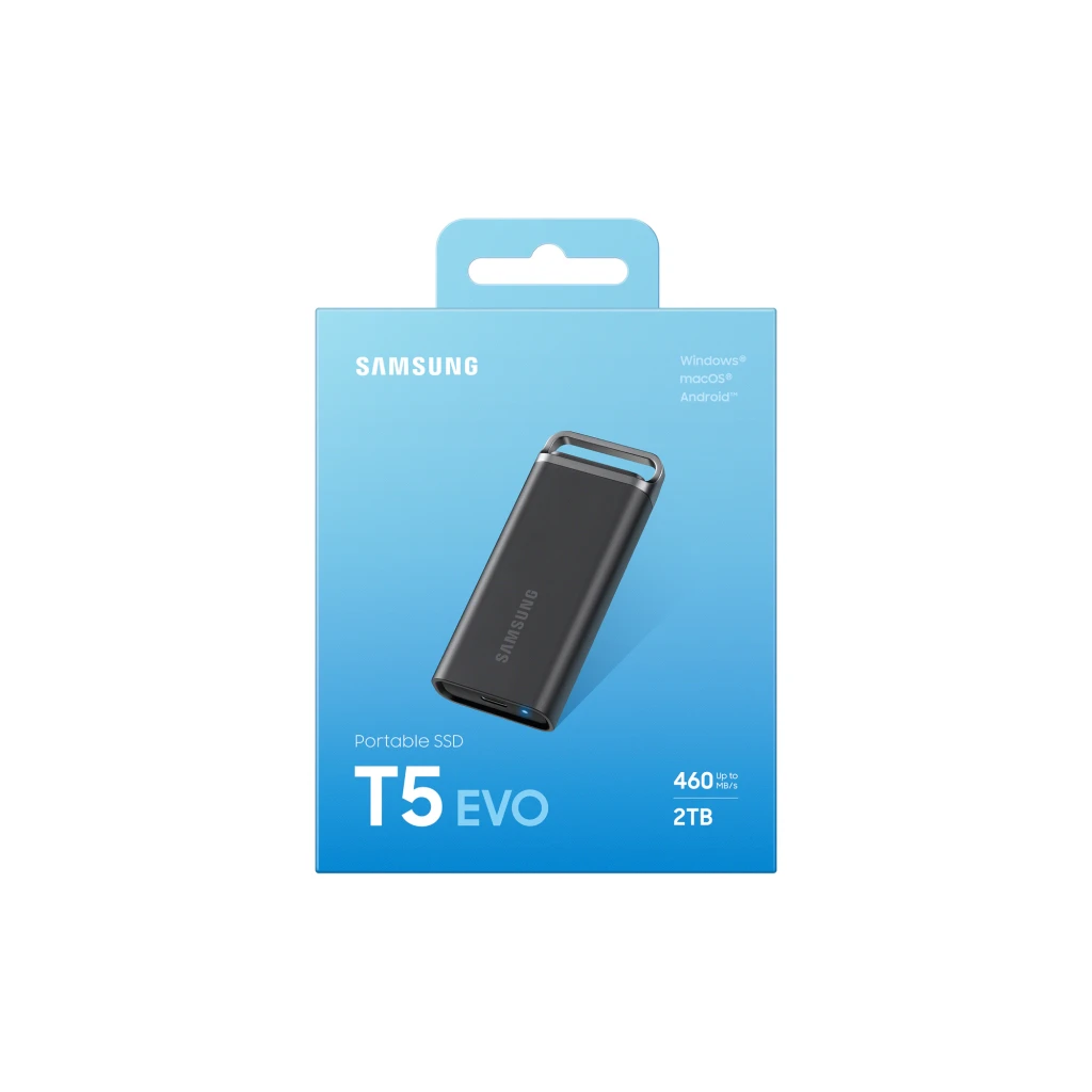Samsung SSD Portátil T5 Evo 4 TB USB 3.2 Gen 1 negro - cifrado por hardware AES 256 bits con Samsung Magician | protege los