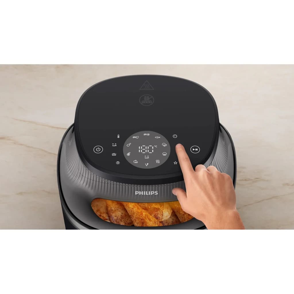 Philips Freidora de aire Airfryer 3000 Series NA341/00 7,2 L Negro - partes aptas para lavavajillas, capa antiadherente y