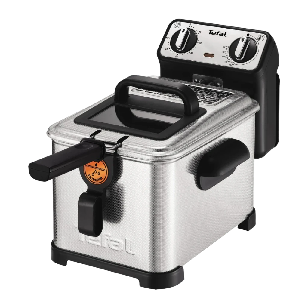 Tefal Freidora Filtra Pro FR5161 Acero Inoxidable - capacidad de fritura = 1,3 kg con depósito de 4 L | alcanza para una