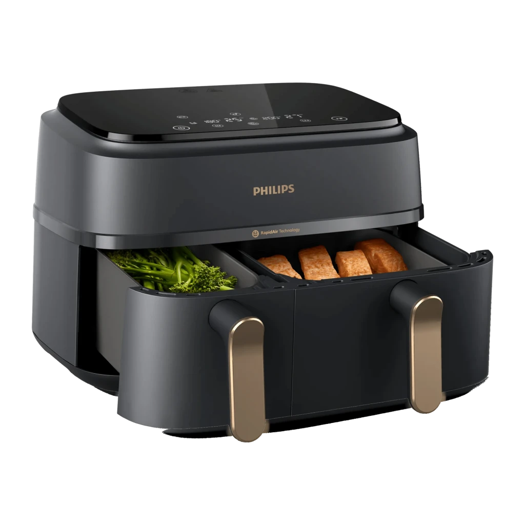 Philips Freidora de aire Airfryer Dual Basket 3000 Series NA352/04 Negro - vista principal