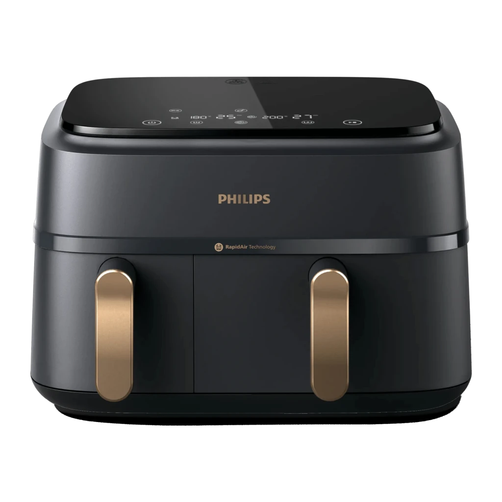 Philips Freidora de aire Airfryer Dual Basket 3000 Series NA352/04 Negro - tipo de construcción = Doble (dos cestas