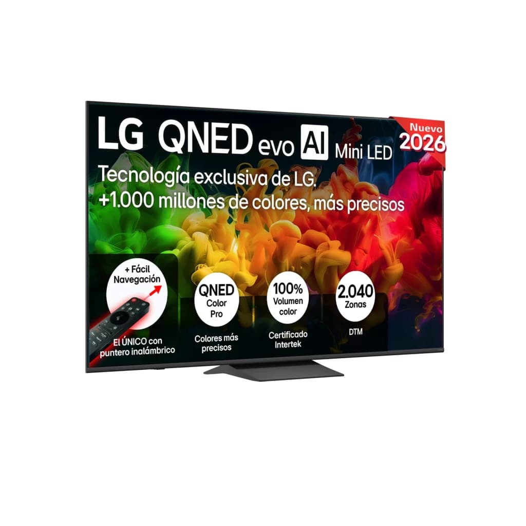 LG Televisor 75QNED81B6A 75 pulgadas 4K Ultra HD Smart TV Wi-Fi Negro - vista principal
