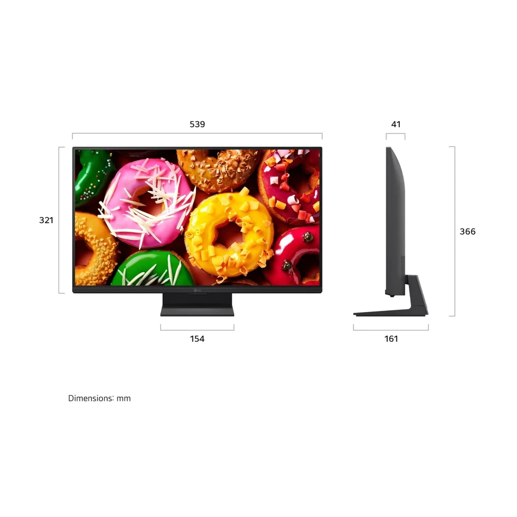 LG Televisor 24LB70006LA 24 pulgadas Full HD Smart TV Negro - smart TV con WebOS y Wi-Fi 5 integrado | se conecta a internet