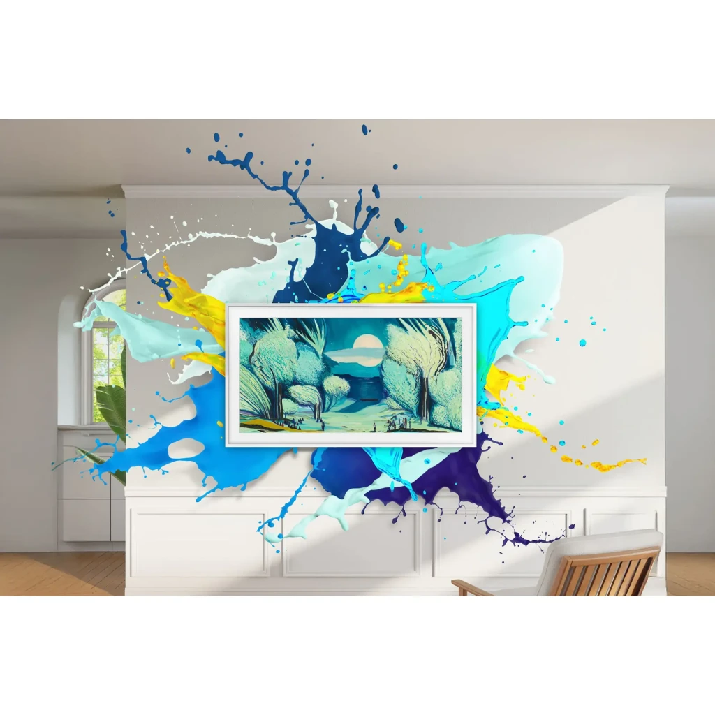 Samsung TV 43 pulgadas TQ43LS03F UHD QLED THEFRAME negro - art Mode y pantalla antirreflectante = sí, con recubrimiento mate