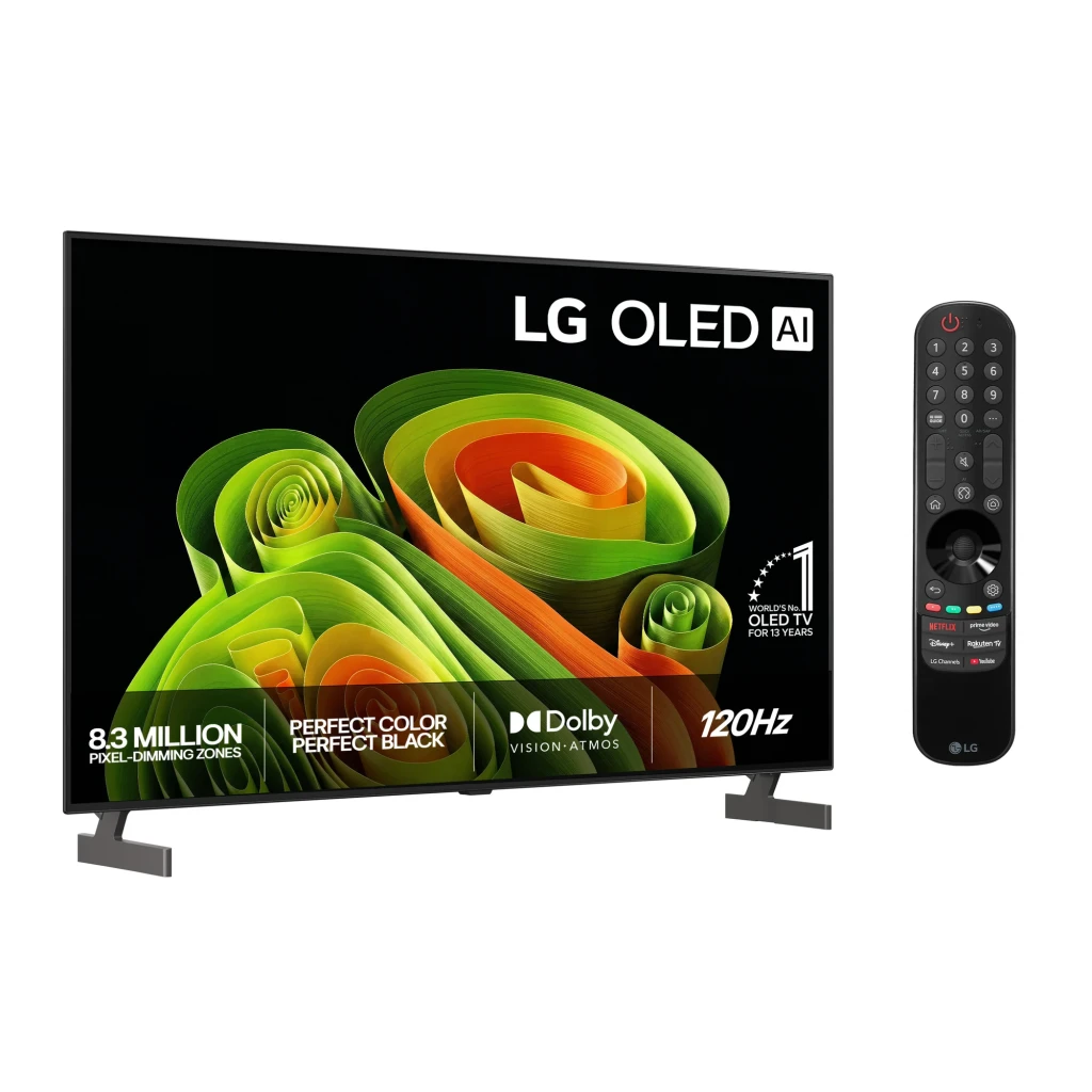 LG TV 77 pulgadas 77B6ELC UHD OLED A8 120HZ WEBOS26 - pantalla OLED de 77 pulgadas con resolución 4K y tasa de refresco de