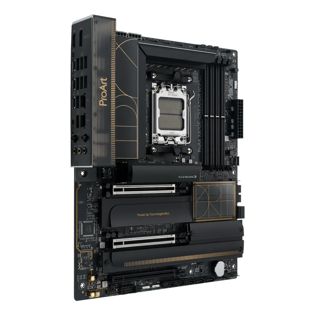 ASUS Placa base ProArt X870E-Creator WiFi negro - almacenamiento = 4 ranuras M.2 (PCIe 5.0 y 4.0) + 4 puertos SATA III