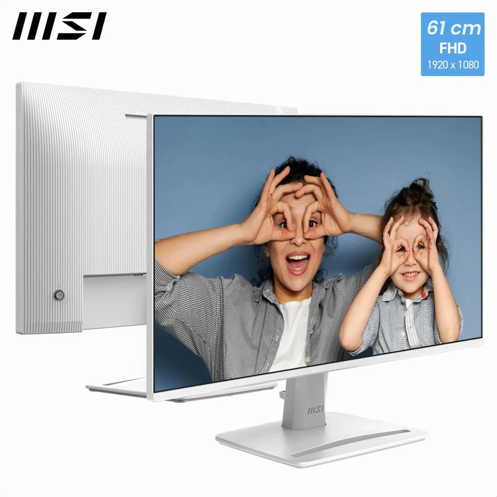Nilox Monitor NXM24FHD1201W 23.8 pulgadas Full HD LED 120Hz Blanco - qué trae la caja = cable HDMI y adaptador de corriente