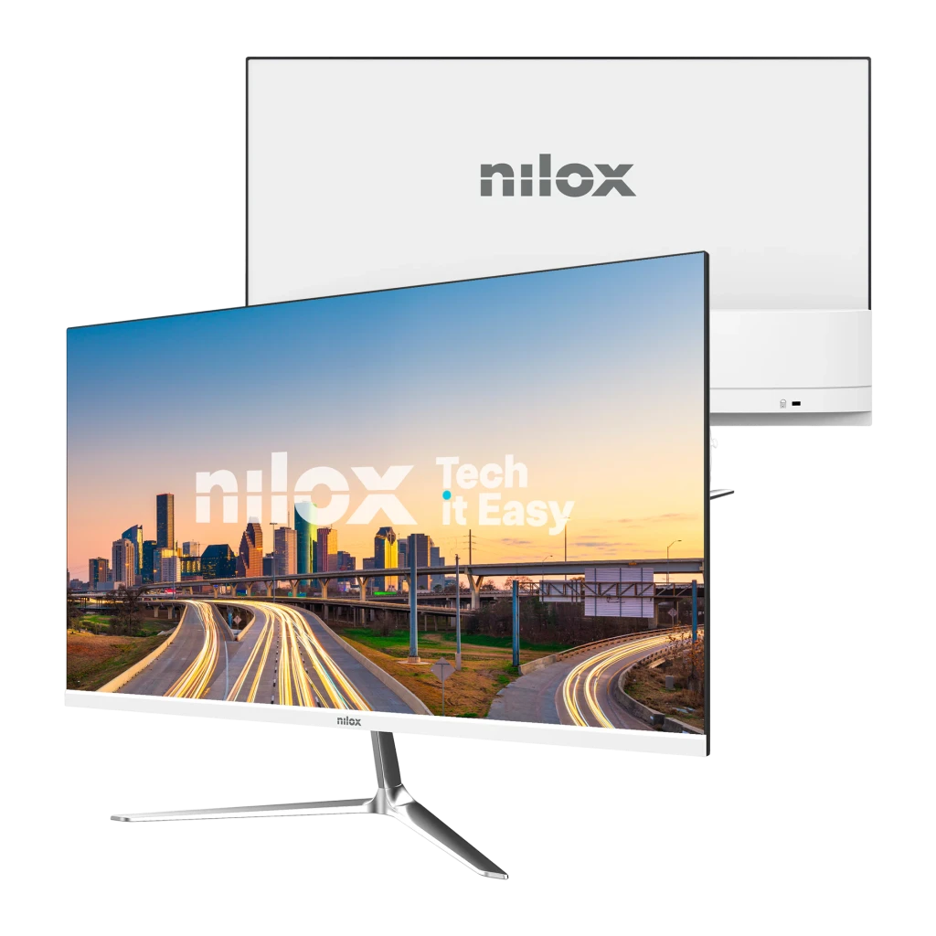 Nilox Monitor NXM24FHD1201W 23.8 pulgadas Full HD LED 120Hz Blanco - tasa de refresco = 120 Hz nativos con panel VA | el