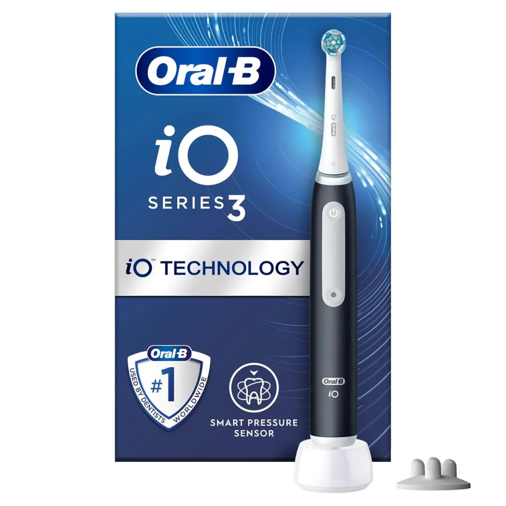 Oral-B Cepillo de dientes eléctrico iO 3 Matte Negro y Blanco - vista principal