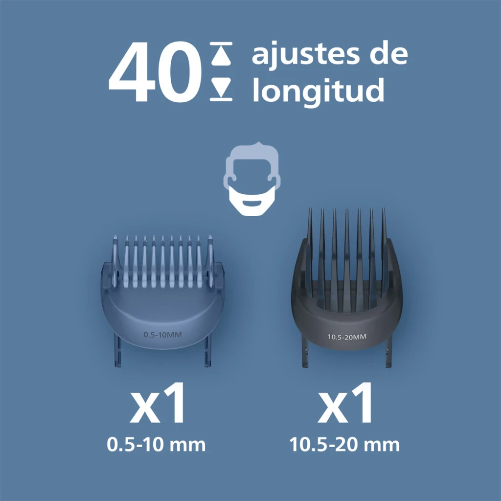 Philips Recortadora de barba Serie 3000 BT3620 Negro - detalle 4