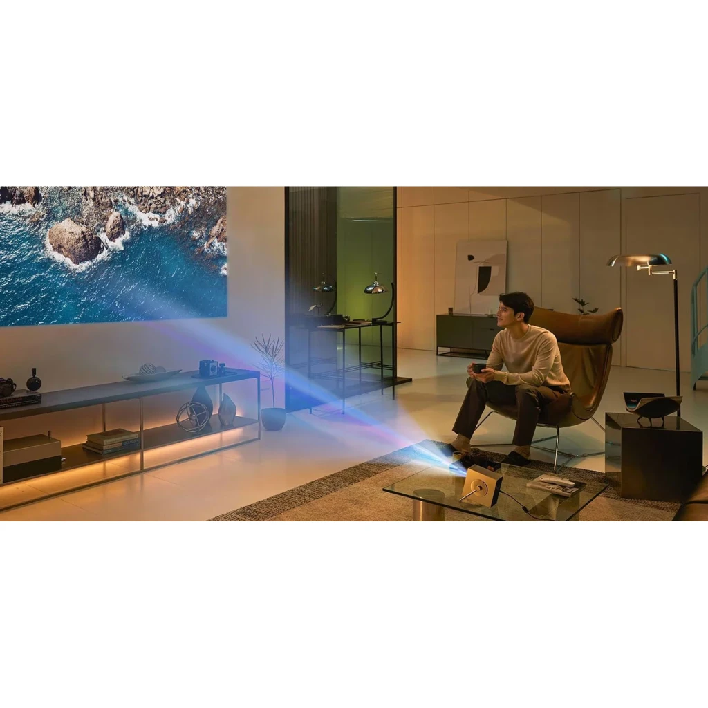 LG cinebeam qube proyector con smarttv integrado ultrahd 4k ansi 500 lumenes argent - vue principale - Ítem8