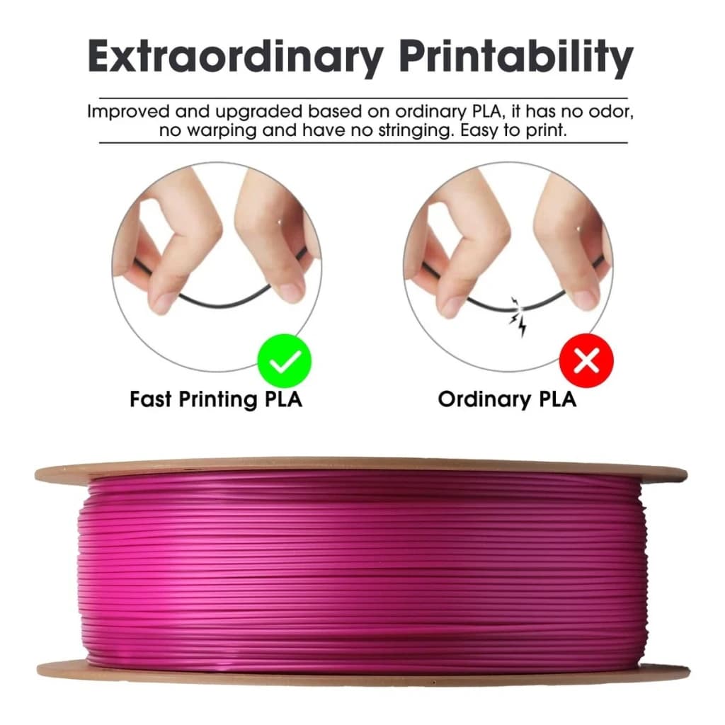 eSUN Filamento PLA PLA Basic 1,75 mm Morado 1 kg roxo - detalhe 3