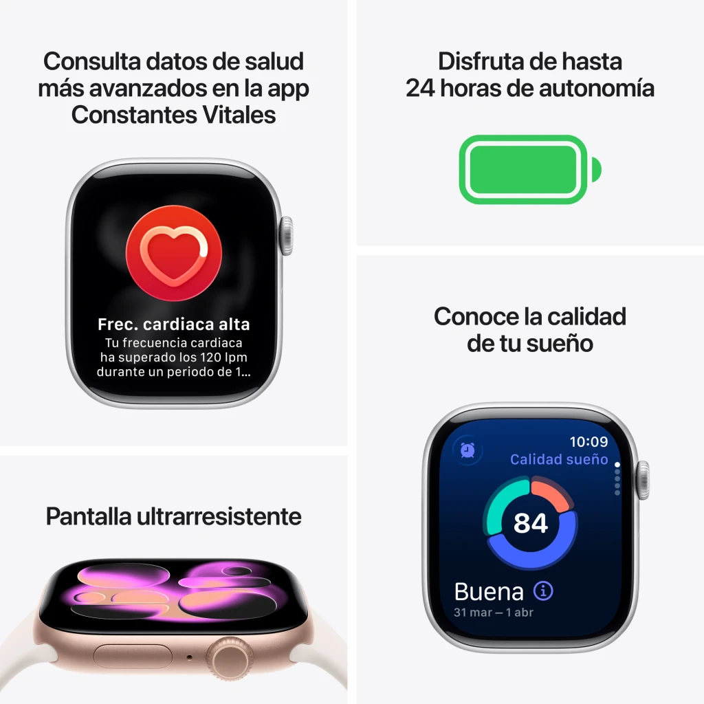 Apple Smartwatch Watch Series 11 GPS 46 mm Negro 64gb - resistencia al agua = 50 m (IP6X para el polvo) | apto para natación