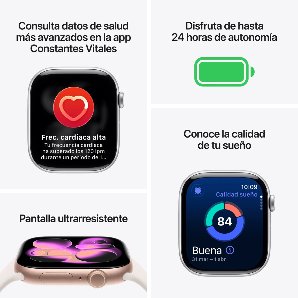 Apple Watch Series 11 GPS 42 mm Plata 64gb - detalhe 3