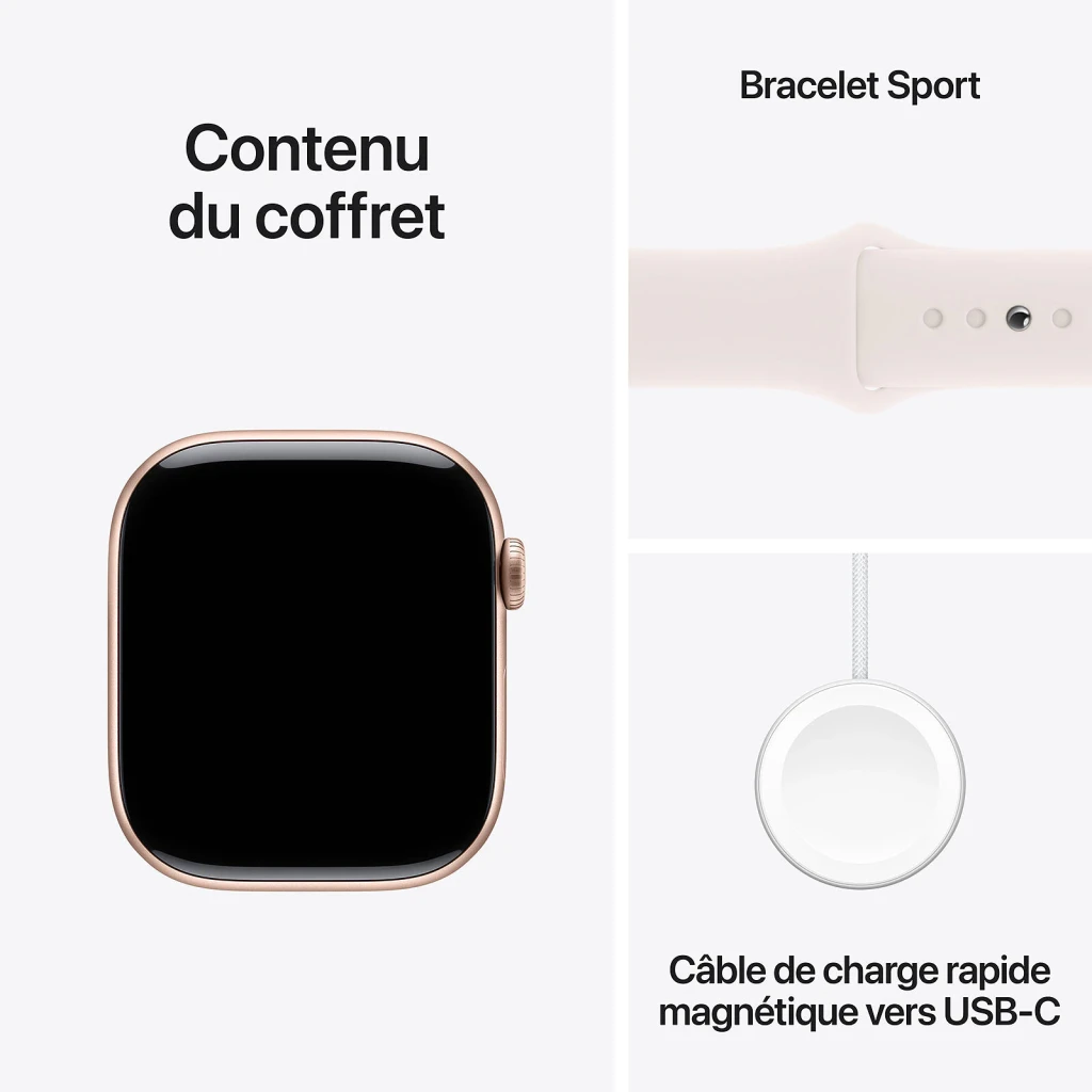 Apple Watch Series 10 GPS 46 mm Oro Rosa 64gb - détail 4