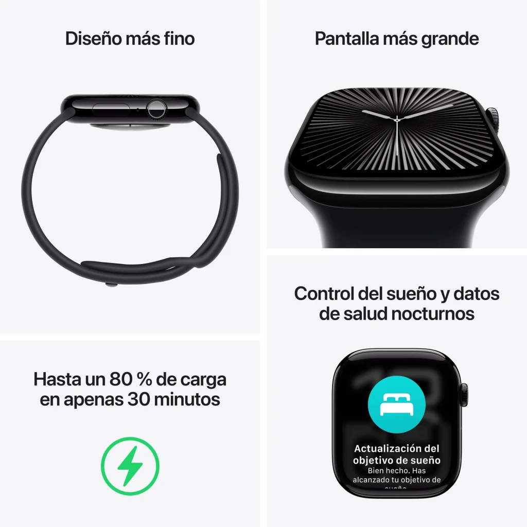 Apple Watch Series 10 GPS + Cellular 46 mm Plata 64gb - detalhe 4