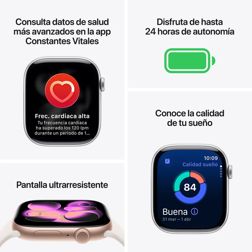 Apple Smartwatch Watch Series 10 GPS 42 mm Oro Rosa 64gb - détail 3