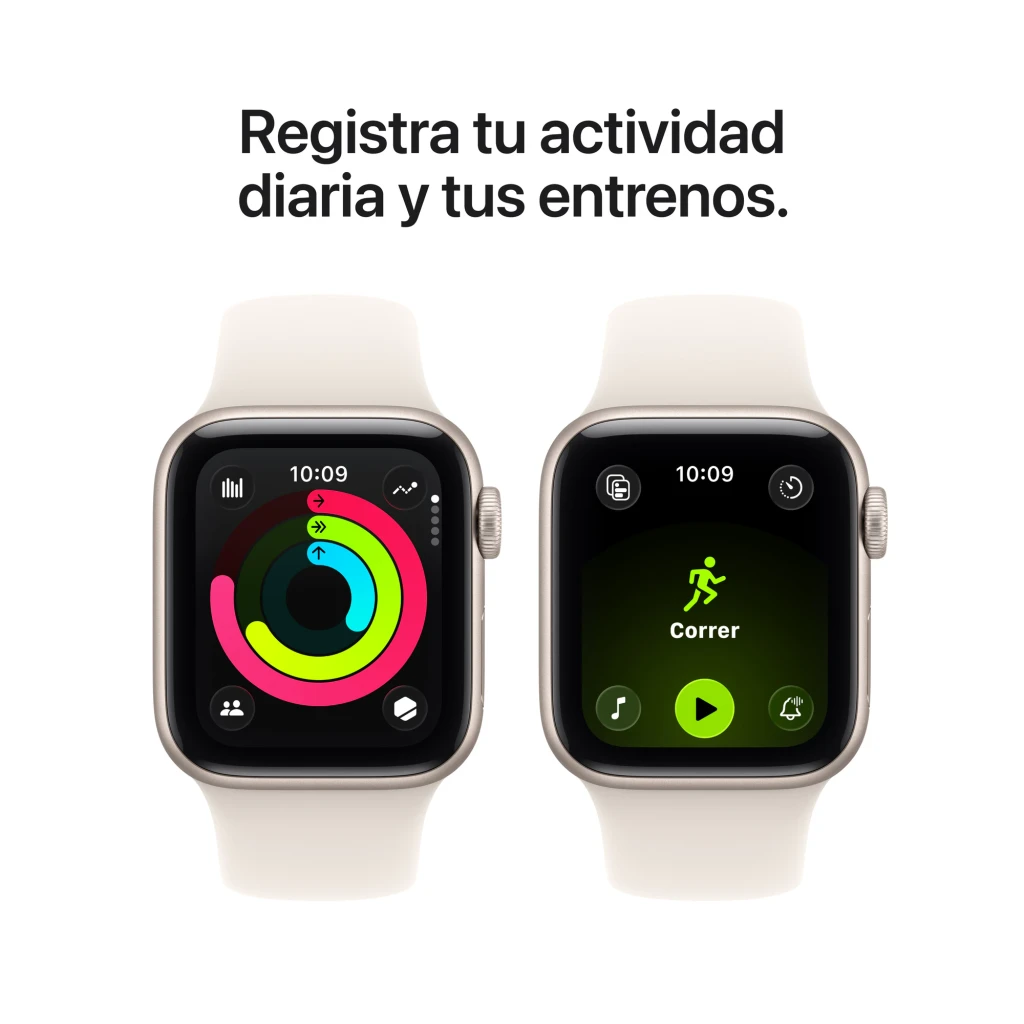 Apple Watch SE GPS 40 mm Beige 64gb - resistencia al agua = 50 m | puedes usarlo nadando en piscina o en el