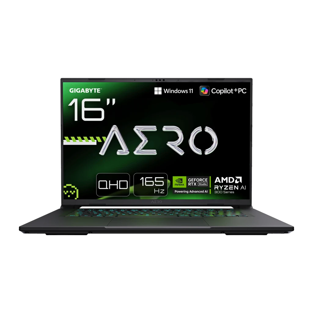 Portátil Gigabyte Aero X16 1WH93DEC64AH 32GB/1TB SSD 16 pulgadas IPS QHD+ AMD Ryzen AI 7 350 NVMe PCIe 4.0 RTX 5070 8GB GDDR7