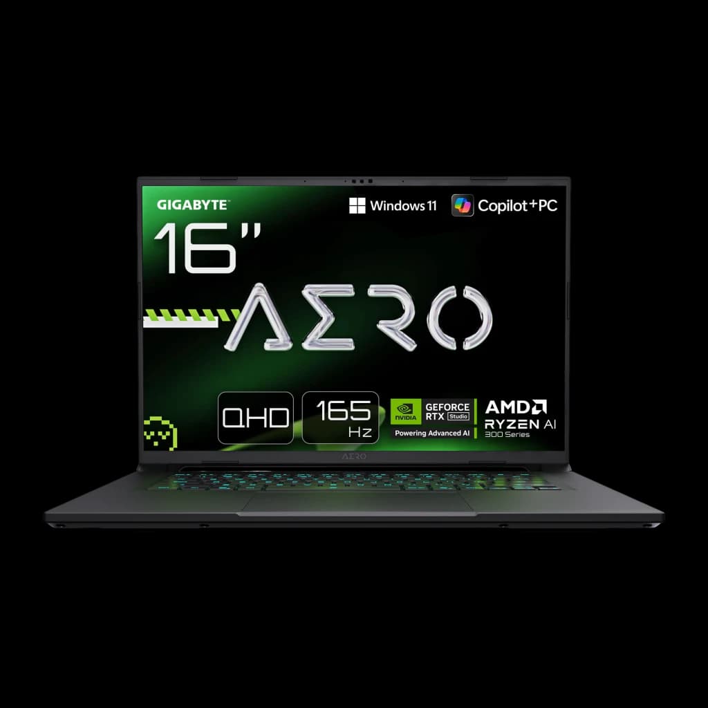 Gigabyte Portátil Aero X16 1WH93DEC64AH AMD Ryzen AI 7 350 32+1000 GB NVIDIA GeForce RTX 5070 1tb space gray (gris) - vista