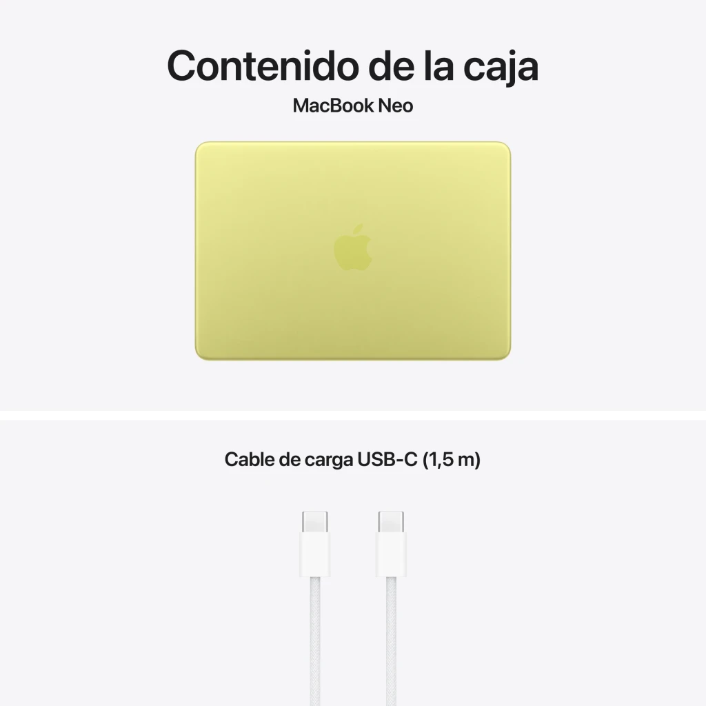 Apple MacBook Neo 13 pulgadas A18 Pro 8GB/512GB cal - detalle 3