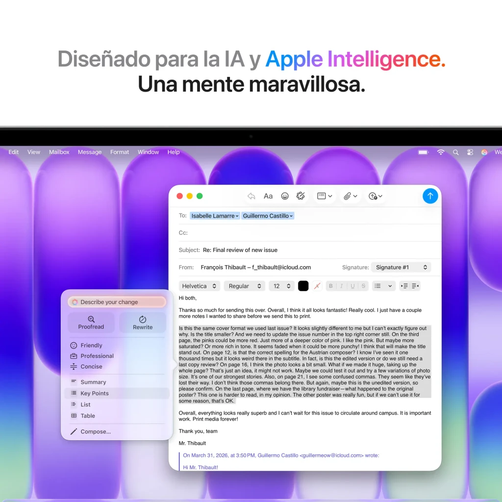 Apple MacBook Neo 13 pulgadas A18 Pro 8GB/256GB Plata - detalle 3