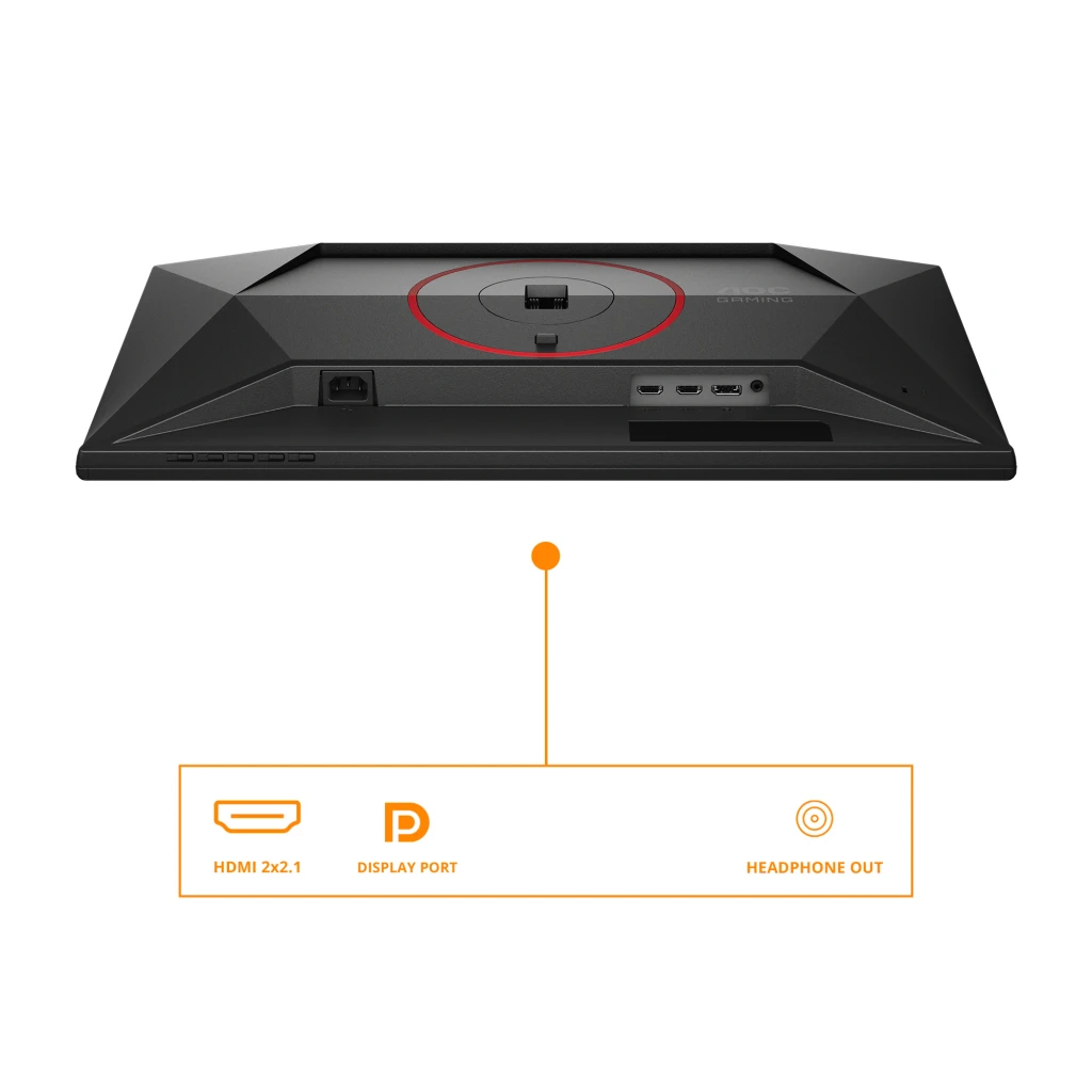 AOC Monitor Gaming Q25G4SR 24,5 pulgadas QHD 300Hz Negro y Rojo - conectividad = 2x HDMI 2.1 + 1x DisplayPort 1.4 | dos HDMI