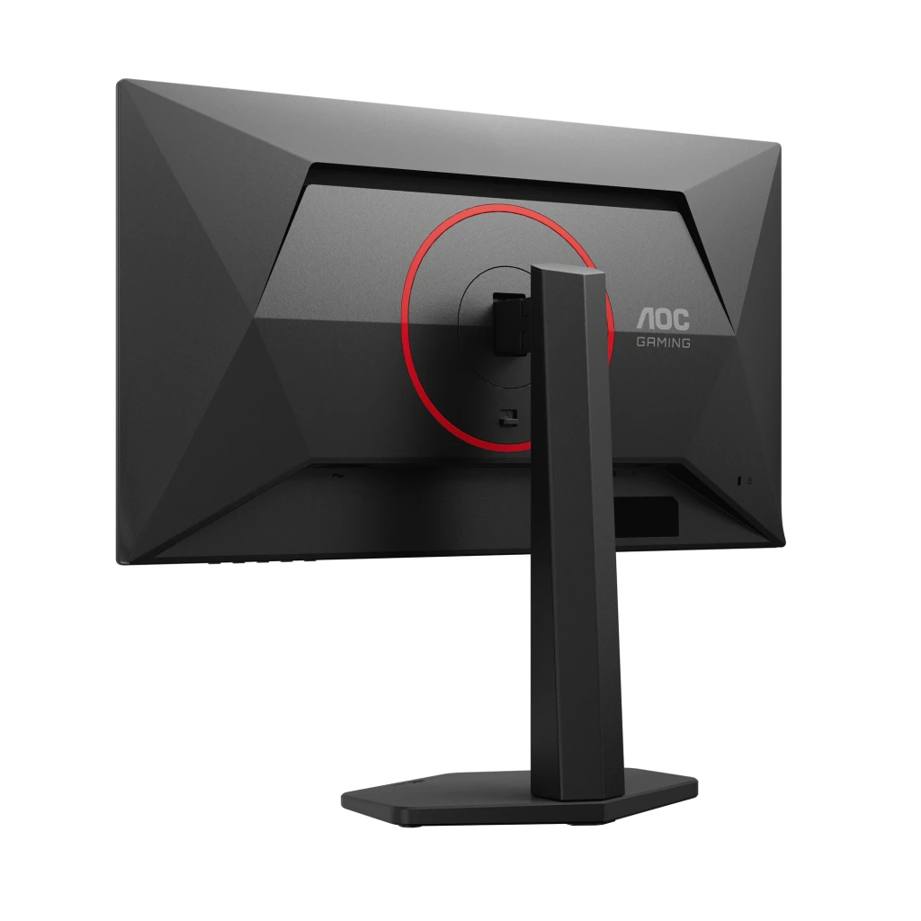 AOC Monitor Gaming Q25G4SR 24,5 pulgadas QHD 300Hz Negro y Rojo - ergonomía = ajuste de altura 130 mm, giro ±30°, inclinación