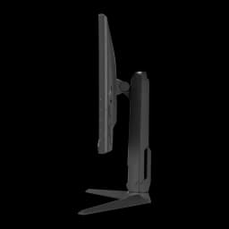 ASUS TUF Gaming VG27AQML5A 27 negro, vista lateral: perfil delgado del panel, columna articulada y base en Y vistos de lado
