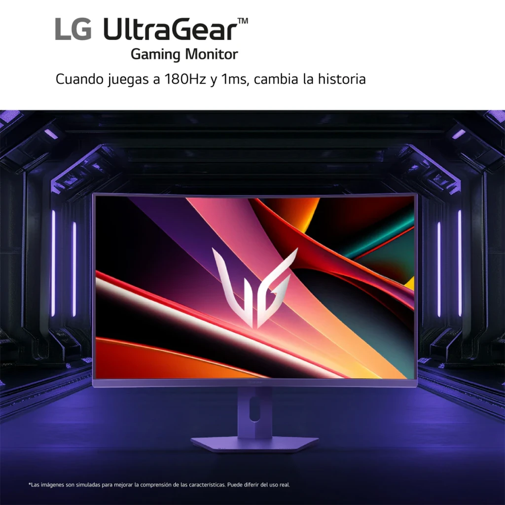 LG Monitor UltraGear 32G600A-B 32 pulgadas Quad HD 180Hz VA Curvo HDR10 negro - detalle 2